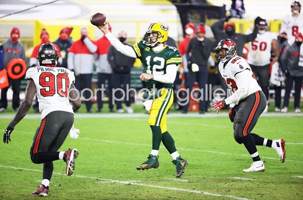 Aaron Rodgers Green Bay QB v Tampa Bay NFC Championship 2021