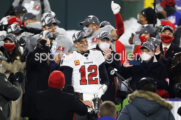 Tom Brady Tampa Bay Buccaneers NFC Championship winner 2021