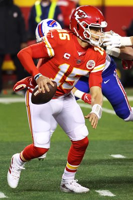 Patrick Mahomes Kansas City Quarterback AFC Championship Game 2021