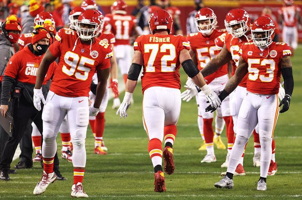 Eric Fisher Kansas City Chiefs AFC Championship Games 2021