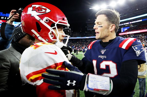 Tom Brady New England Patriots & Patrick Mahomes Kansas City Chiefs 2019