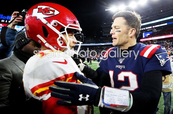 Tom Brady New England Patriots & Patrick Mahomes Kansas City Chiefs 2019