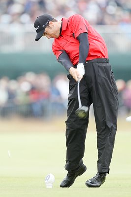 Ross Fisher drives during 2010 Open