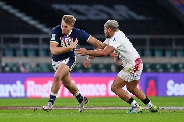 Chris Harris Scotland v Ollie Lawrence England Six Nations 2021