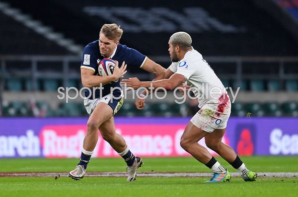 Chris Harris Scotland v Ollie Lawrence England Six Nations 2021