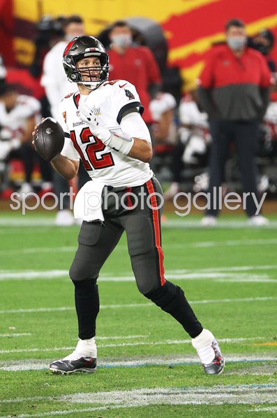 Tom Brady Tampa Bay Buccaneers Super Bowl Action 2021