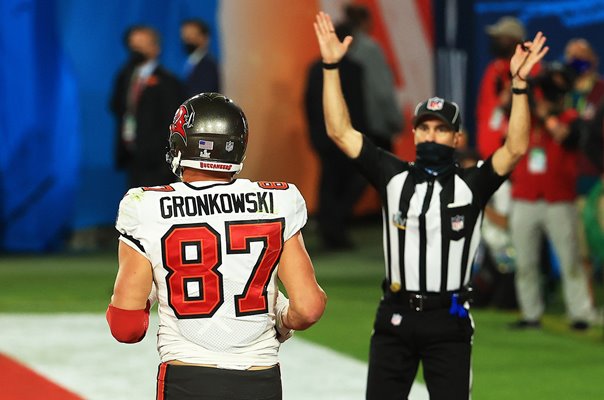 Rob Gronkowski Tampa Bay Buccaneers Touchdown Super Bowl 2021