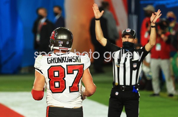 Rob Gronkowski Tampa Bay Buccaneers Touchdown Super Bowl 2021