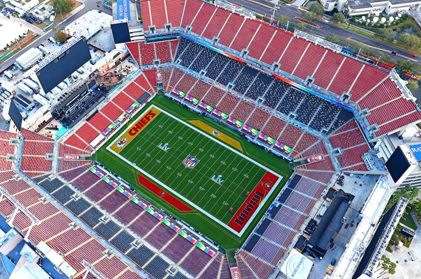 Aerial View Raymond James Stadium Venue for Super Bowl 2021