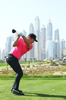 Paul Casey England Dubai Desert Classic 8th Tee Shot 2021