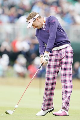 Ian Poulter in action at St Andrews