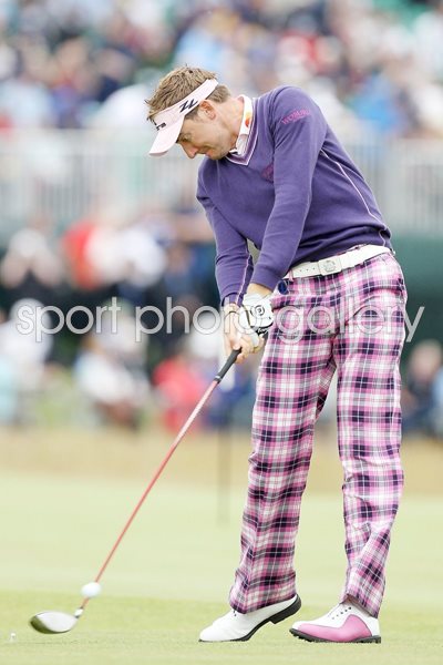 Ian Poulter in action at St Andrews