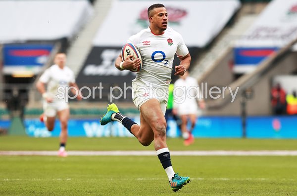 Anthony Watson England scores v Italy Twickenham 2021
