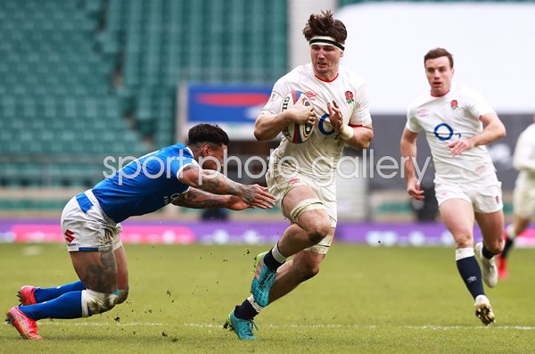 Tom Curry England v Italy Twickenham Six Nations 2021
