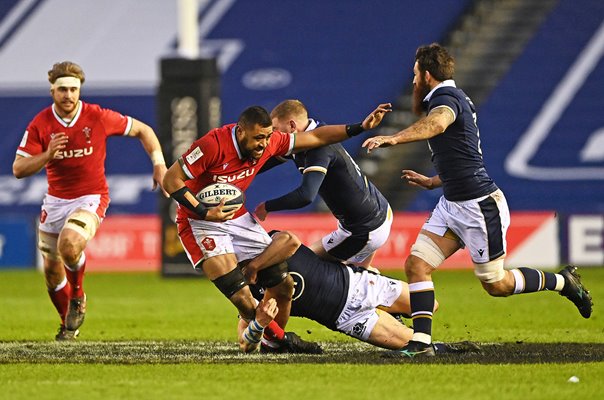 Taulupe Faletau Wales v Scotland Murrayfield Six Nations 2021