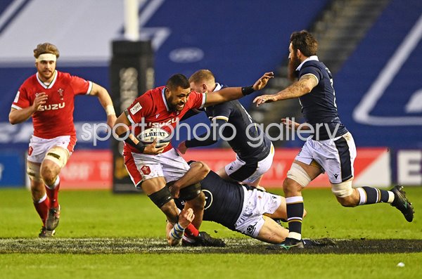Taulupe Faletau Wales v Scotland Murrayfield Six Nations 2021