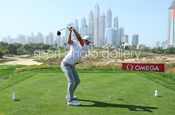 Li Haotong China 8th Tee Dubai Desert Classic 2021