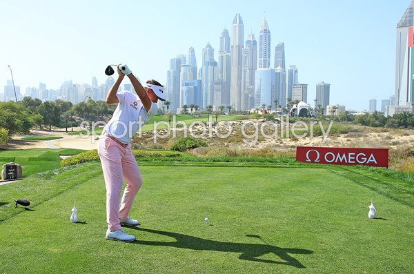 Ian Poulter England 8th Tee Dubai Desert Classic 2021