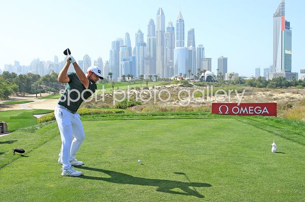 Tyrrell Hatton England 8th Tee Dubai Desert Classic 2021