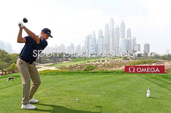 Justin Rose England 8th Tee Dubai Desert Classic 2021
