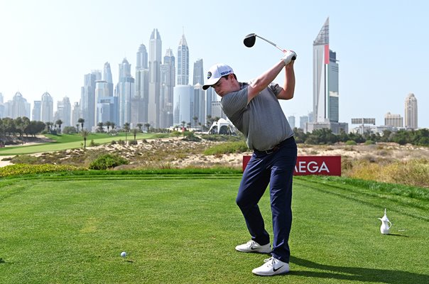 Robert Macintyre Scotland 8th Tee Dubai Desert Classic 2021