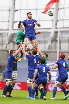 Charles Ollivon France Lineout v Ireland 6 Nations 2021