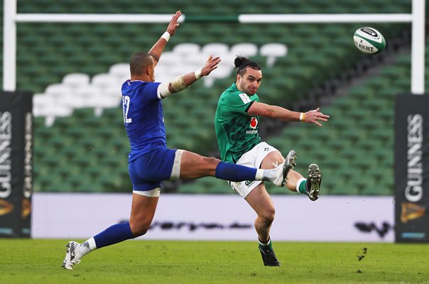 James Lowe Ireland v Gael Fickou France Dublin 6 Nations 2021