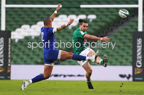 James Lowe Ireland v Gael Fickou France Dublin 6 Nations 2021
