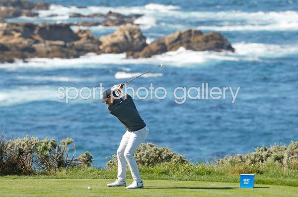 Jordan Spieth USA 4th Tee Pebble Beach Pro-Am 2021