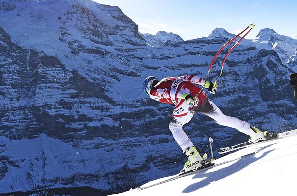 Matthias Mayer Austria Downhill Start Gate Exit Wengen 2020