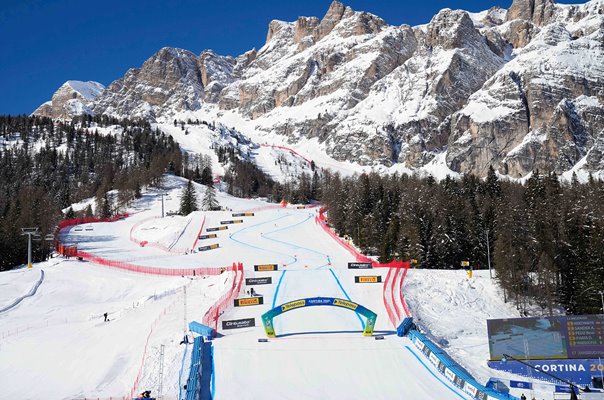 Men's Downhill Course World Championships Cortina d'Ampezzo Italy 2021