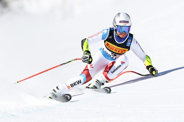 Corinne Suter Switzerland World Skiing Super G Cortina 2021