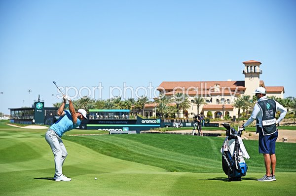 Dustin Johnson USA 9th Hole Saudi International 2021