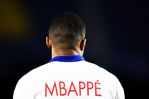 Kylian Mbappe Paris Saint-Germain v Barcelona Champions League 2021