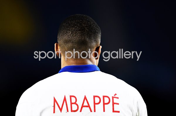 Kylian Mbappe Paris Saint-Germain v Barcelona Champions League 2021