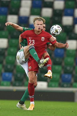 Erling Haaland Norway v Northern Ireland Nations League 2020