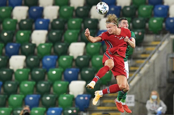 Erling Haaland Norway v Northern Ireland UEFA Nations League 2020