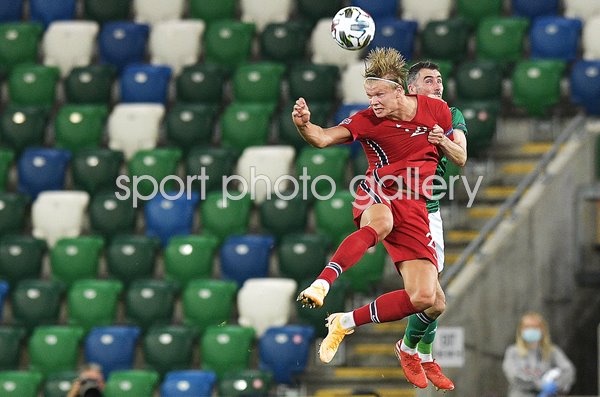 Erling Haaland Norway v Northern Ireland UEFA Nations League 2020