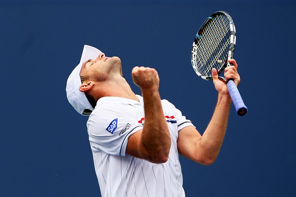 Andy Roddick celebrates 2012 US Open 