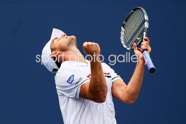 Andy Roddick celebrates 2012 US Open