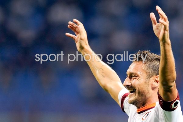Francesco Totti of AS Roma celebrates
