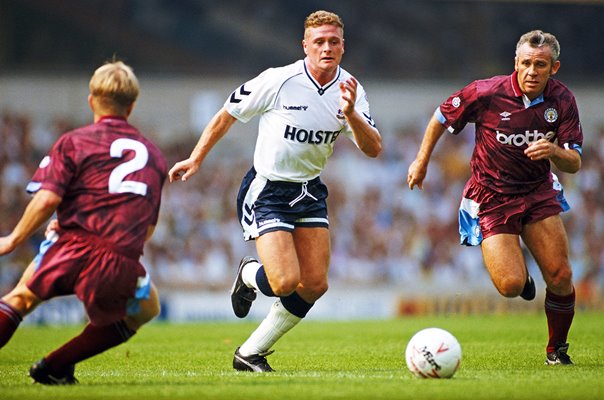 Paul Gascoigne Tottenham Hotspur v Peter Reid Manchester City 1990