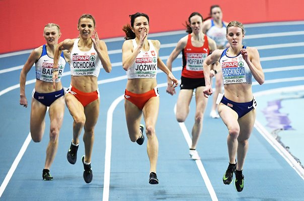 Keely Hodgkinson wins 800m Gold European Athletics Indoor Championships 2021