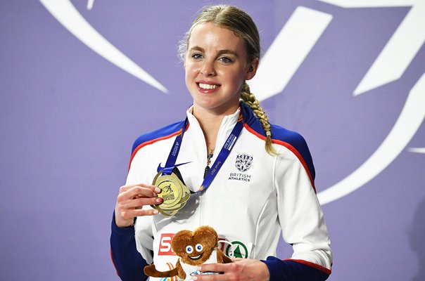 Keely Hodgkinson 800m Gold European Athletics Indoor Championships 2021