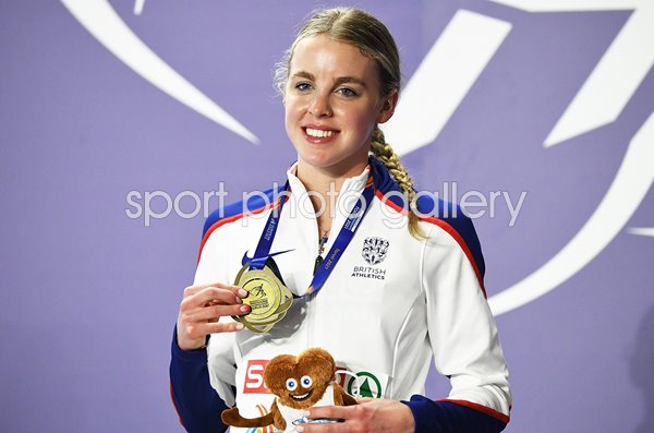 Keely Hodgkinson 800m Gold European Athletics Indoor Championships 2021