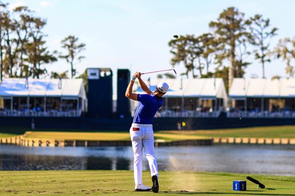 Justin Thomas USA 17th Tee Final Round Players Championship 2021