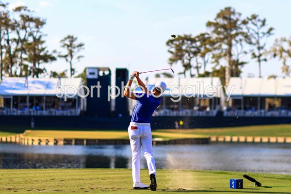 Justin Thomas USA 17th Tee Final Round Players Championship 2021