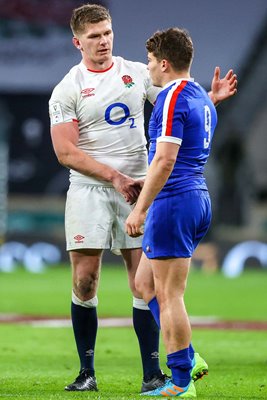 Owen Farrell England v Antoine Dupont France Six Nations Classic 2021