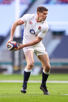 Owen Farrell England action v France Twickenham Six Nations 2021