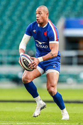 Gael Fickou France Centre v England Twickenham 6 Nations 2021